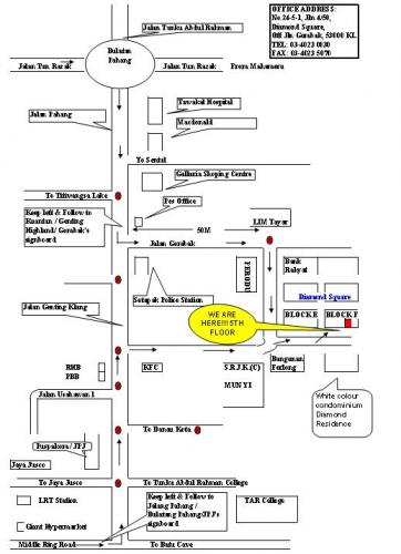 HL Wong Location Map